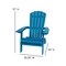 Flash Furniture Blue All-Weather Folding Adirondack Chairs, PK 2 2-JJ-C14505-BLU-GG - alternate 7